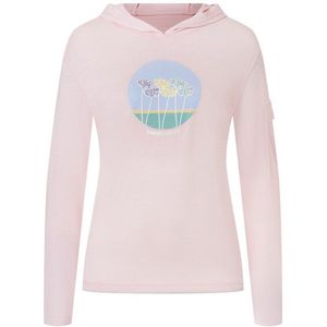 supernatural Womens Tulips Light Print Hoodie Merinohoodie (Dames |roze)