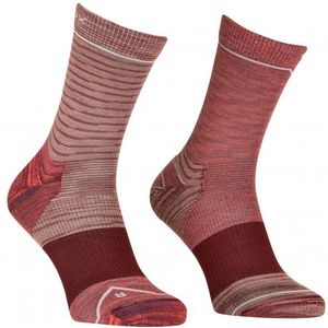 Ortovox Womens Alpine Mid Socks Merinosokken (Dames |rood/bruin)