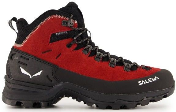Salewa - Womens Alp Mate Winter Mid - Winterschoenen - Zwart/Rood - Waterproof