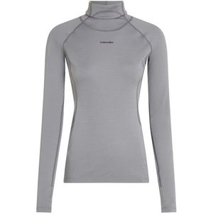 Icebreaker Womens 300 MerinoFine Polar L/S Roll Neck Merino-ondergoed (Dames |grijs)