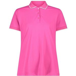 CMP Womens Polo Stretch Piquet Poloshirt (Dames |roze)