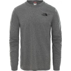 The North Face L/S Simple Dome Tee Longsleeve (Heren |grijs)