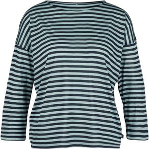 Stoic Womens MerinoChill MMXX Göteborg 3/4 Shirt St Merinoshirt (Dames |grijs/blauw)