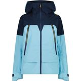 CMP Womens Jacket Fix Hood 3 Layer Hardshelljas (Dames |blauw |waterdicht)
