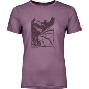 Ortovox Womens 120 Cool Tec Mountain Cut T-Shirt Merinoshirt (Dames |purper)
