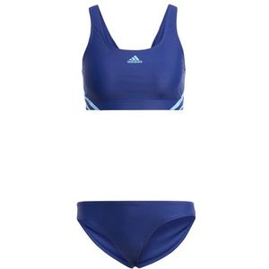 adidas Womens 3-Stripes Sporty Bikini (Dames |blauw)