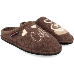 Haflinger Flair Coffee Time Pantoffels (bruin)