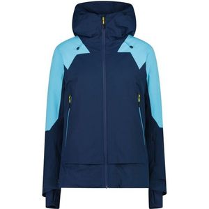 CMP Womens Jacket Fix Hood Twill Ski-jas (Dames |blauw |waterdicht)