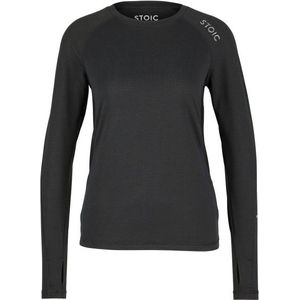 Stoic Womens HelsingborgSt Performance L/S Sportshirt (Dames |zwart)