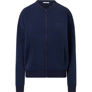 Hey Honey Womens Bomber Jersey Jacket Trainingsjack (Dames |blauw)