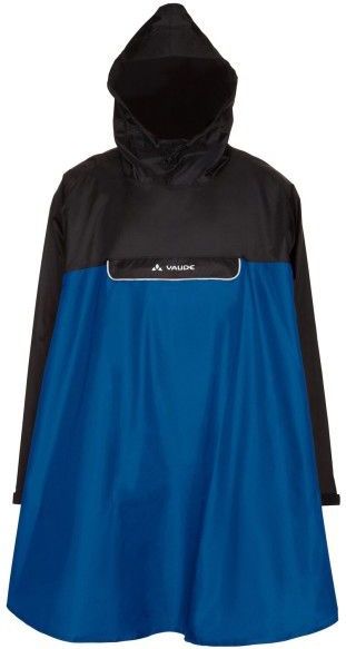 Vaude Covero Poncho II Fietsjack (blauw |waterdicht)