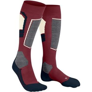 FALKE - SK4 Advanced W - Skisokken - Rood Merlot - 1 paar - Wol - Functioneel Materiaal