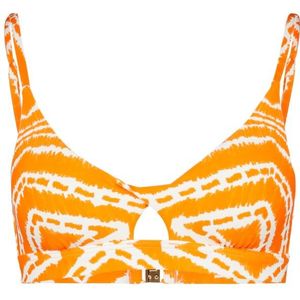 Seafolly Womens Zanzibar Twist Front Bralette Bikinitop (Dames |oranje)