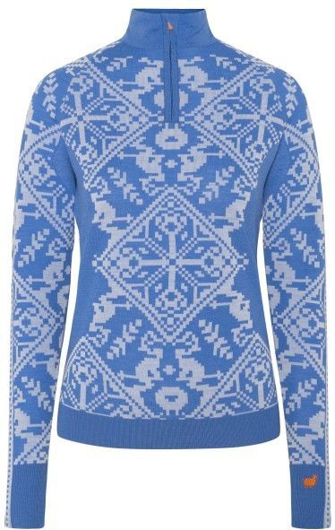 Kari Traa - Saga Half Zip - Merino-ondergoed - Blauw