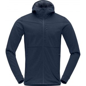 Norrona Falketind Warm2 Octa Hood Fleecevest (Heren |blauw)
