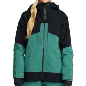 Volcom Womens AT Stretch GORE-TEX Jacket Ski-jas (Dames |turkoois/zwart |waterdicht)