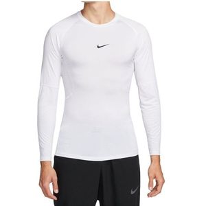 Nike Pro Dri-FIT L/S Sportshirt (Heren |wit)