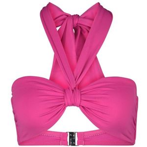 Seafolly Womens Seafolly Collective Sash Tie Front Bandeau Bikinitop (Dames |roze)