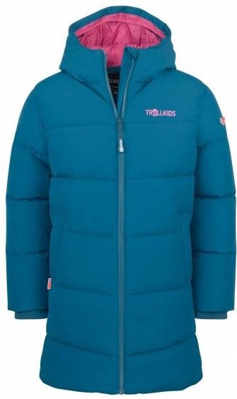 Trollkids - Aurland Coat XT - Lange Jas - Blauw - Waterdicht