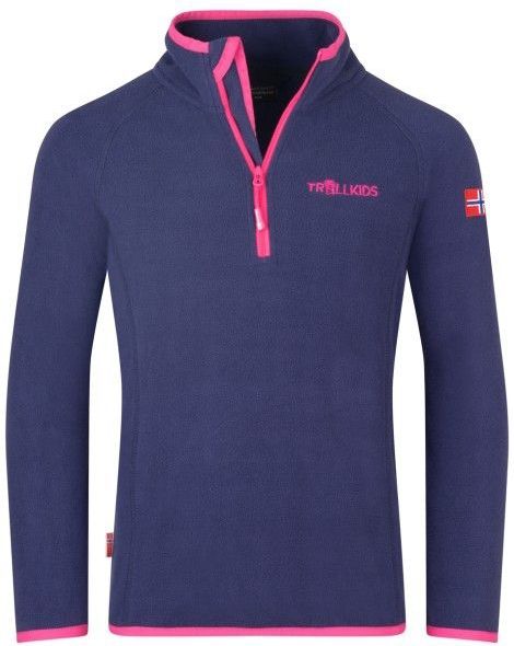 Trollkids - Nordland Half Zip - Fleecetrui - Blauw
