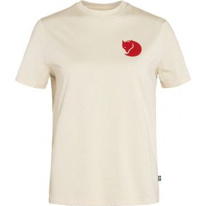Fjällräven Womens Fox Boxy Logo Tee T-shirt (Dames |beige)