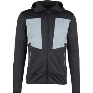 CMP Jacket Fix Hood Melange Grid Tech Fleecevest (Heren |grijs/zwart)