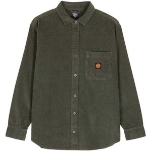 Santa Cruz Womens Classic Label L/S Shirt Overhemd (Dames |olijfgroen)