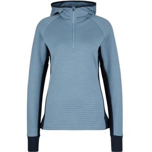 Stoic Womens MerinoFleece260 FlenSt Half Zip with Hood Merinohoodie (Dames |turkoois)