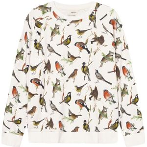 DEDICATED Sweatshirt Malmoe Autumn Birds Trui (Heren |wit)