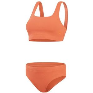 Speedo Womens Textured Deep U-Back 2 Piece Bikini (Dames |meerkleurig)