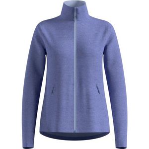 Odlo Womens Mid Layer Full Zip Grid Fleece Fleecevest (Dames |purper)