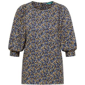 Tranquillo Womens Ecovero-Bluse Blouse (Dames |grijs)