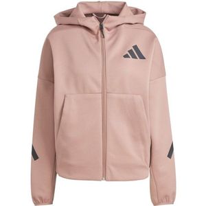 adidas Womens ZNE Full Zip Hoodie (Dames |roze)