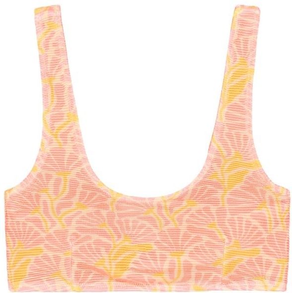 Picture - Wahine Printed Top - Bikinitop - Wit - UV-bescherming
