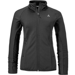 Schöffel Womens Fleece Jacket Cascata Fleecevest (Dames |zwart/grijs)