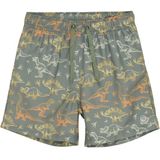 Minymo - Kid's Swim Shorts AOP - Zwembroek - Olijfgroen
