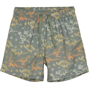Minymo - Kid's Swim Shorts AOP - Zwembroek - Olijfgroen