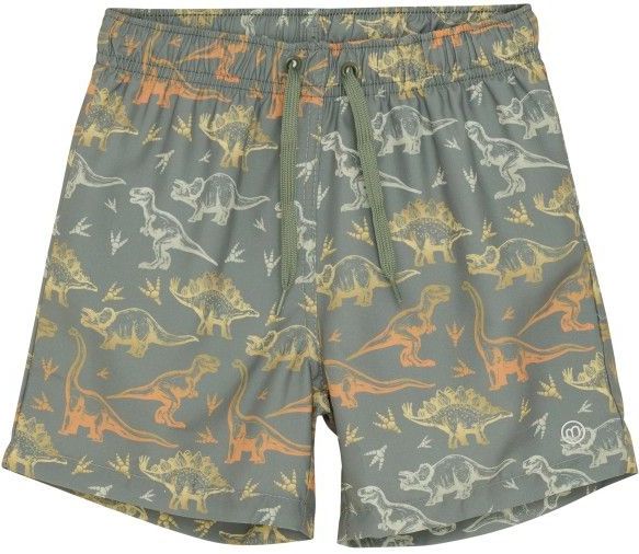 Minymo - Kid's Swim Shorts AOP - Zwembroek - Olijfgroen