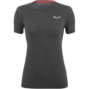 Salewa - Womens Zebru Fresh AMR - T-shirt - Grijs - Merino-ondergoed