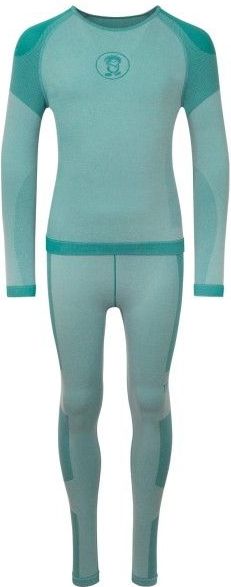 Trollkids - Hemsedal Baselayer Set - Synthetisch Ondergoed - Turkoois