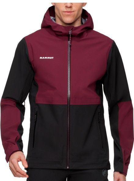 Mammut - Linard Guide - Hardshell Jacket - Zwart/Rood - Waterdicht