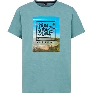 Protest - PRTPeter - T-shirt - Turkoois - 100% Katoen