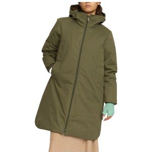 Selfhood Womens Hooded Parka Lange jas (Dames |olijfgroen)