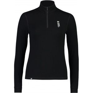 Mons Royale Womens Cascade Merino Flex 200 1/4 Zip Merino-ondergoed (Dames |zwart)