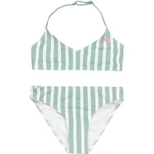 Roxy - Bico Active Triangle Bra Set - Bikini - Wit/Grijs - Stretch, 82% Polyester, 18% Elastaan