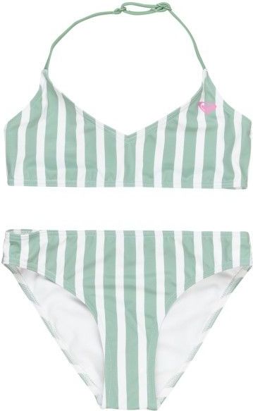 Roxy - Bico Active Triangle Bra Set - Bikini - Wit/Grijs - Stretch, 82% Polyester, 18% Elastaan