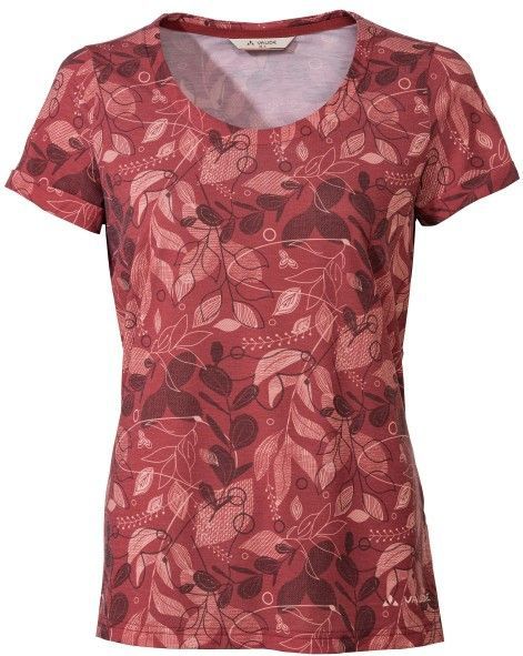 Vaude Skomer All Over Print T-shirt Met Korte Mouwen Rood Vrouw
