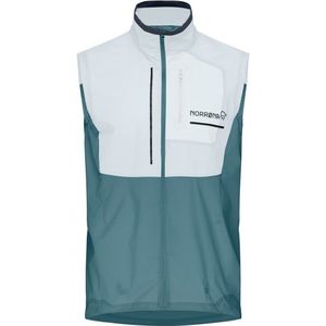 Norrona Senja Aero90 Vest Hardloopbodywarmer (Heren |turkoois)