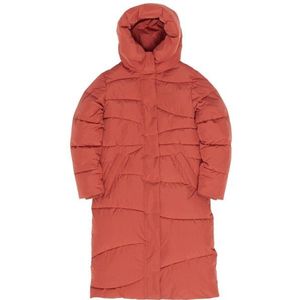 Mazine Womens Waves Quilt Puffer Coat Lange jas (Dames |rood |waterdicht)