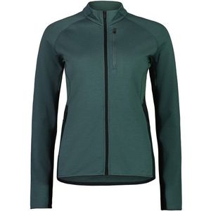 Mons Royale Womens Approach Merino Gridlock Merinovest (Dames |blauw)